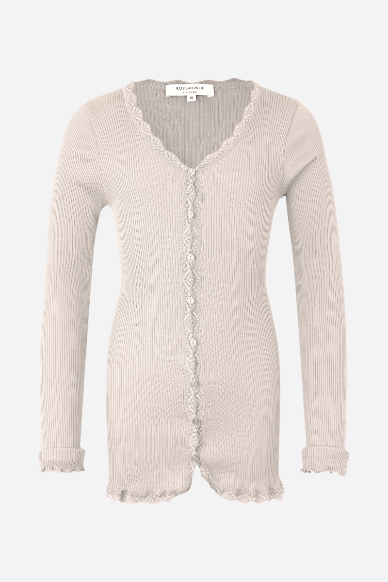 Rosemunde Silk Cardigan Lace - Silver Lining