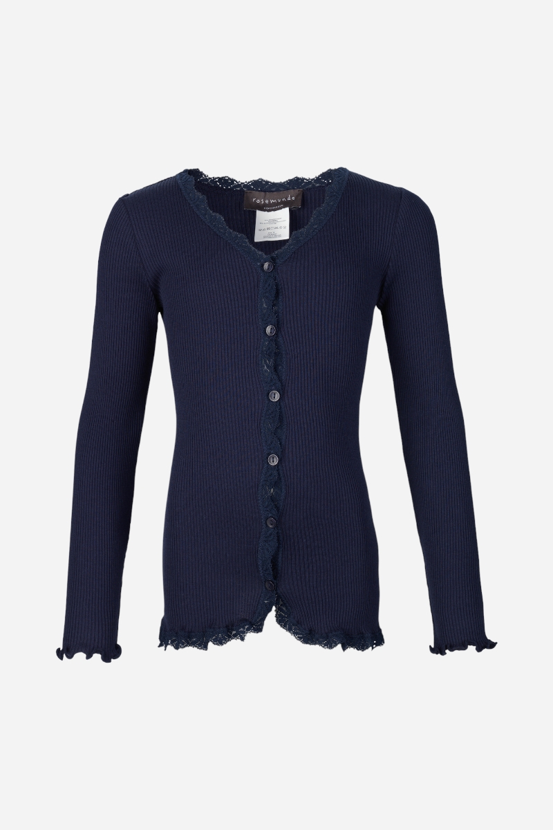 Rosemunde Silk Cardigan Lace - Navy