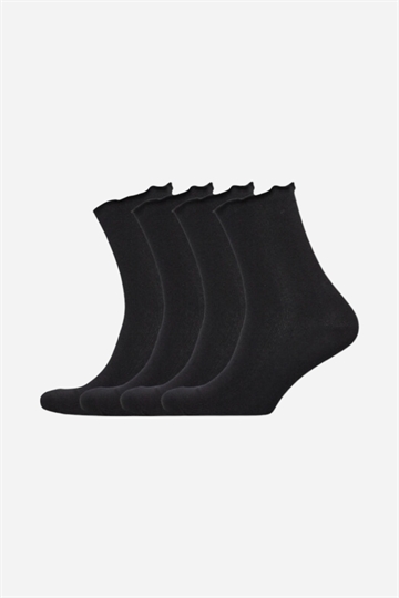 Rosemunde 4 Pack Socks - Black