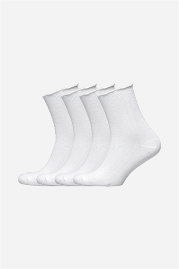 Rosemunde 4 Pack Socks - White