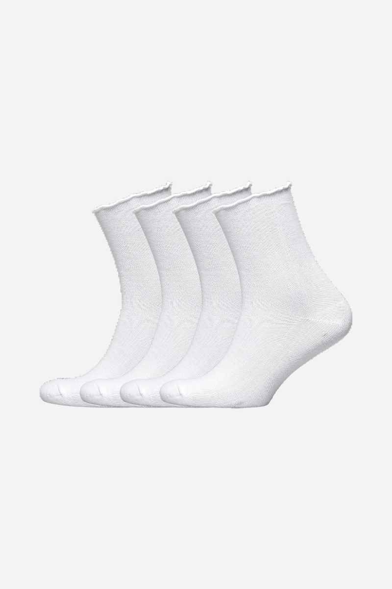 Rosemunde 4 Pack Socks - White