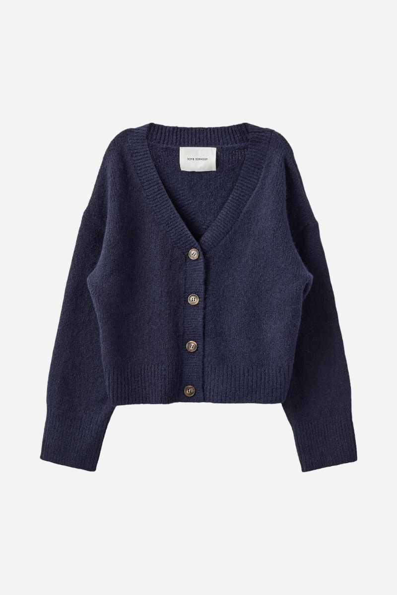 Sofie Schnoor Leva Knit Cardigan - Navy Blue