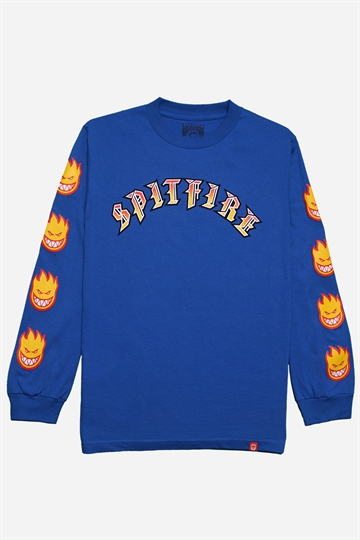 Spitfire L/S T-Shirt - Old Bighead Fill Sleeve - Royal Multi Color