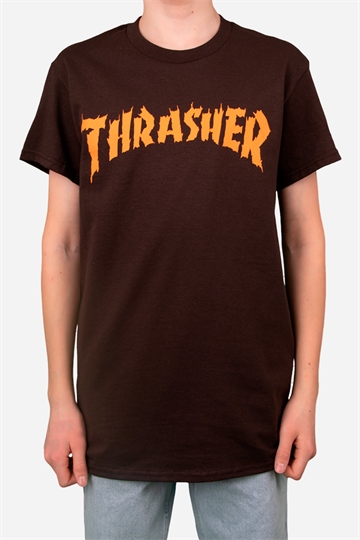 Thrasher Burn It Down T-shirt - Dark Chocolate 