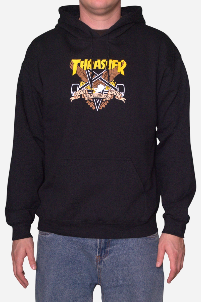 Thrasher Eaglegram Hoodie - Black