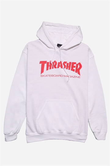 Thrasher Hoodie - Skate Mag - White/Red