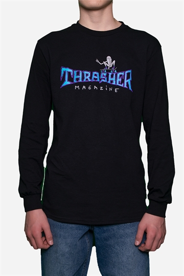 Thrasher L/S T-shirt - Gonz Thumbs Up - Black