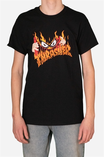Thrasher Sucka Free By Necklace T-shirt - Black