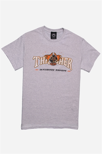 Thrasher T-Shirt - Fortune Logo - Ash Grey