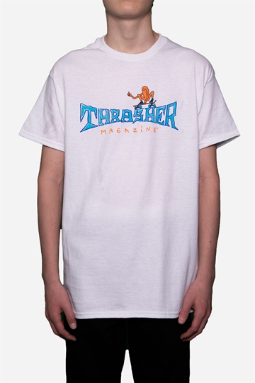 Thrasher T-shirt - Gonz Thumbs Up - White