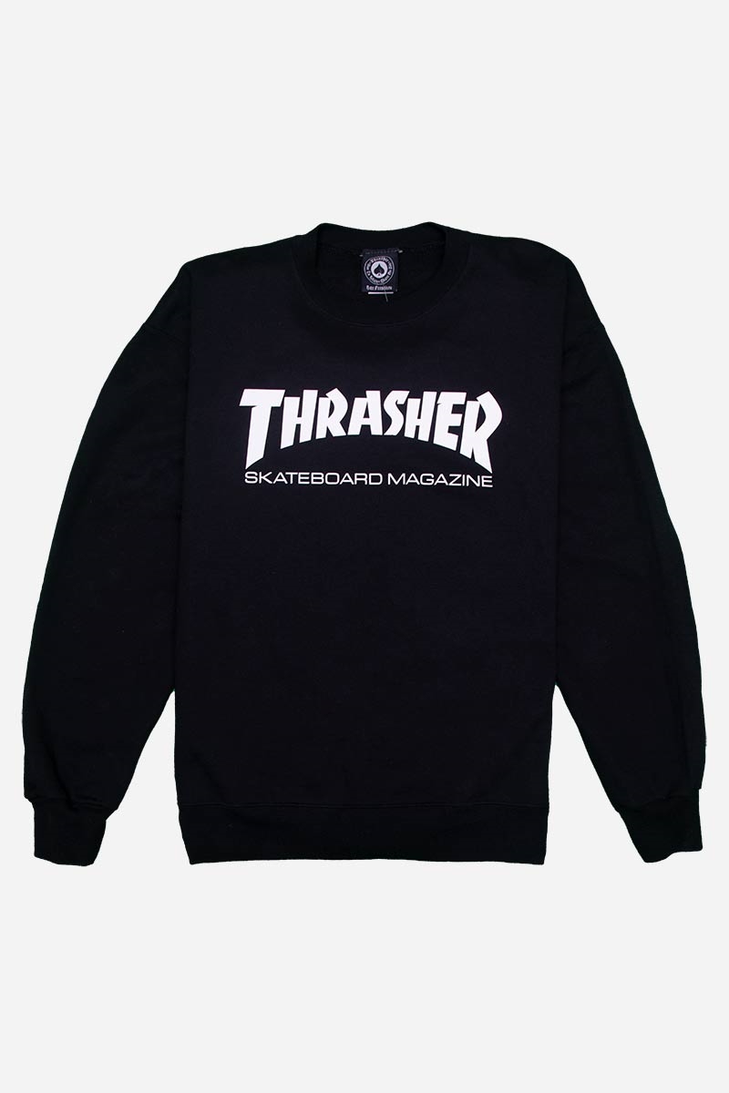 Thrasher Sweatshirt - Skate Mag - Black