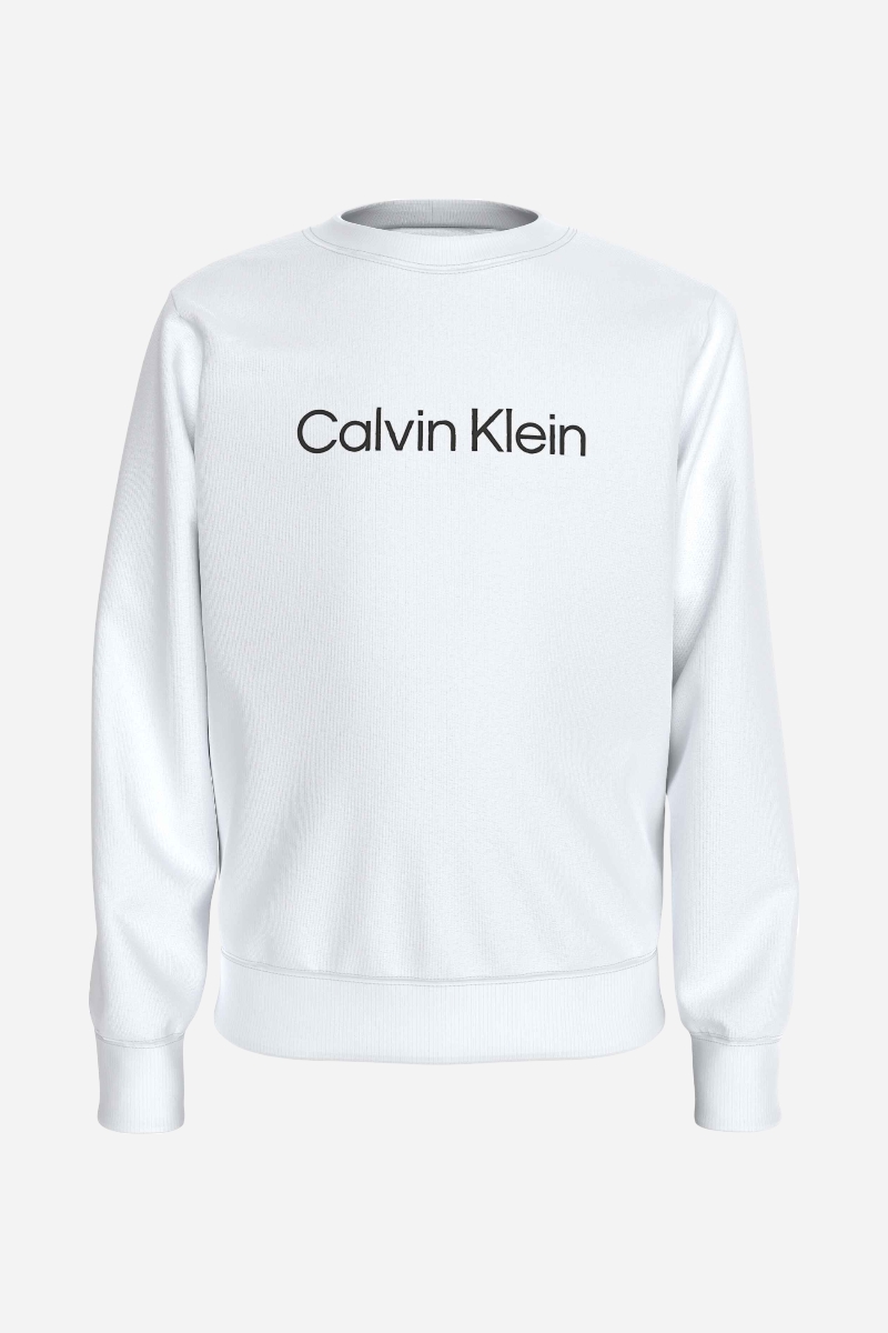 Calvin Klein Logo Sweatshirt - Bright White