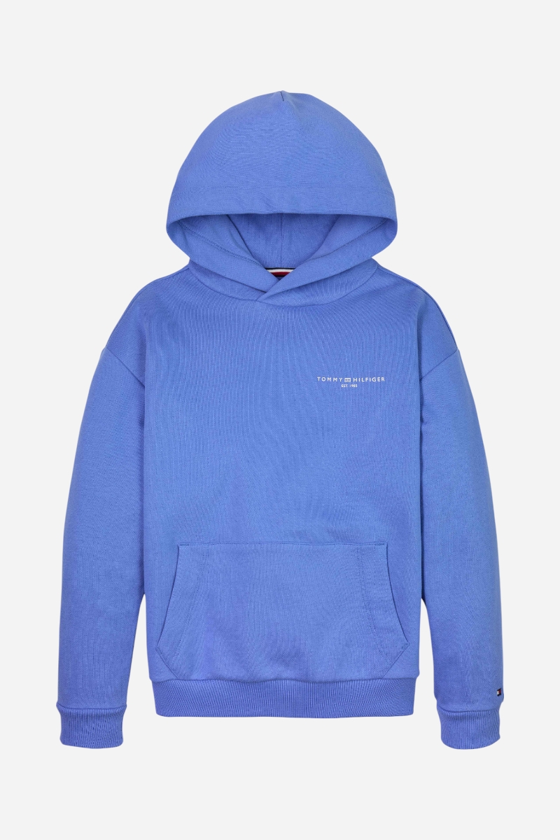 Tommy Hilfiger - MINI CORP LOGO HOODIE - Blue Spell