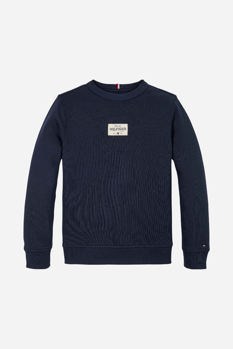 Tommy Hilfiger - MONOTYPE 1985 LABEL SWEAT - Dark Night Navy