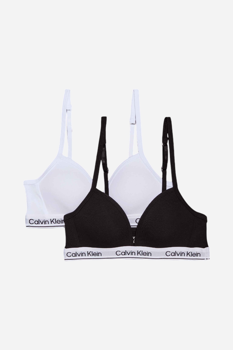 Calvin Klein 2pk Triangle Bh - White / Black