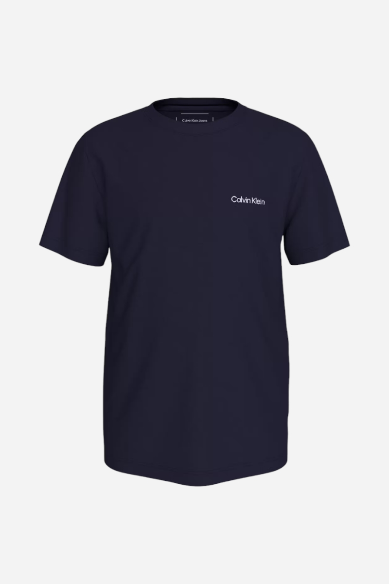 Calvin Klein Chest Logo Tee - Peacoat