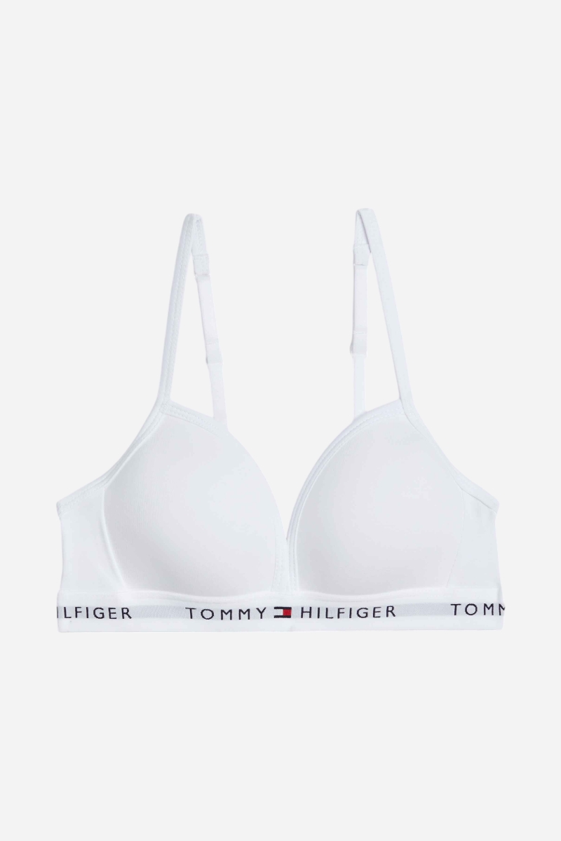 Tommy Hilfiger Triangle Bra Fixed - White