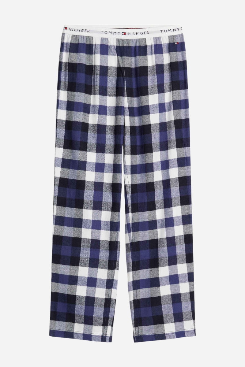 Tommy Hilfiger Flannel Pants - Heritage Check Midi Blue