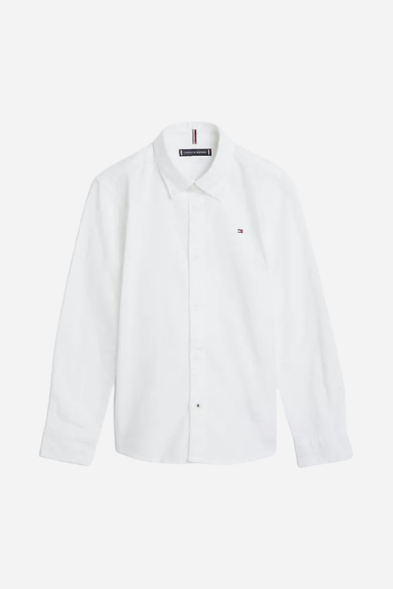 Tommy Hilfiger Skjorte l/æ - Stretch Oxford - White